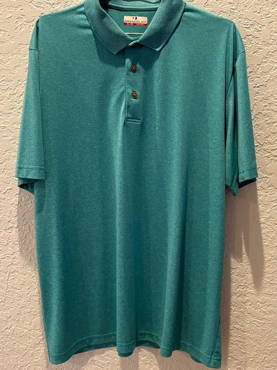 Grand Slam Other - Grand Slam Men's Teal Polo Shirt - Short Sleeve Performance
